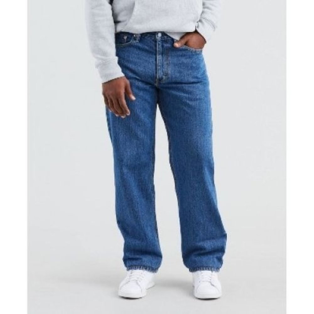 Levis 550 Relaxed Fit Jeans Mens 50x32 Denim Big & Tall Tapered Leg Retro NEW